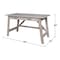 International Concepts Serendipity Desk with 2 Drawers, Washed Gray Taupe OF09-69 - alternate 5